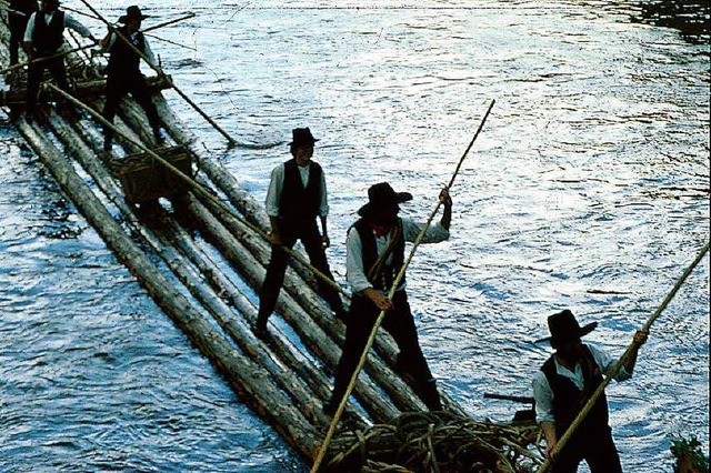 Flen war ein anstrengendes Geschft, hier auf der Kinzig  | Foto: Tourist Information Wolfach