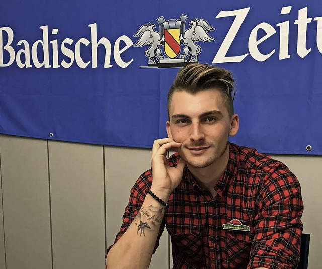 Maximilian Philipp beim BZ-Livechat.  | Foto: Daniel Laufer