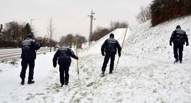 Die Spurensuche  (Bild von 2014)  wie ...Gericht waren von Anfang an schwierig.  | Foto: Jacob