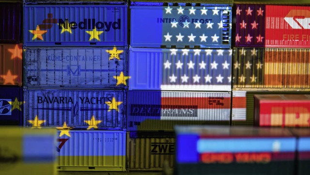 Deutsche Waren werden weltweit exporti...ndelspartner sind  EU-Staaten und USA.  | Foto: dpa