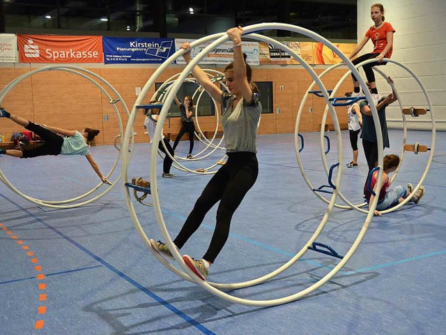 Artistisch geht es beim Training der R...abteilung des TV Niederschopfheim zu.   | Foto: Sarah Beha