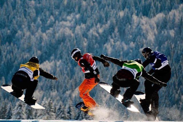 Fotos: Erster Weltcup der Snowboardcrosser am Feldberg