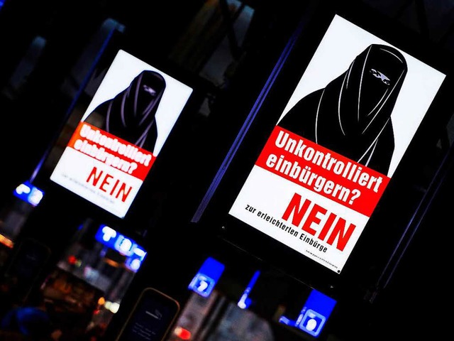 Das umstrittene Plakat der SVP  | Foto: AFP