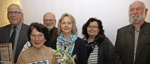 Neu im  Vorstand konnte der stellvertr...e Boos und Manfred Kempf (von rechts).  | Foto: Christiane Franz