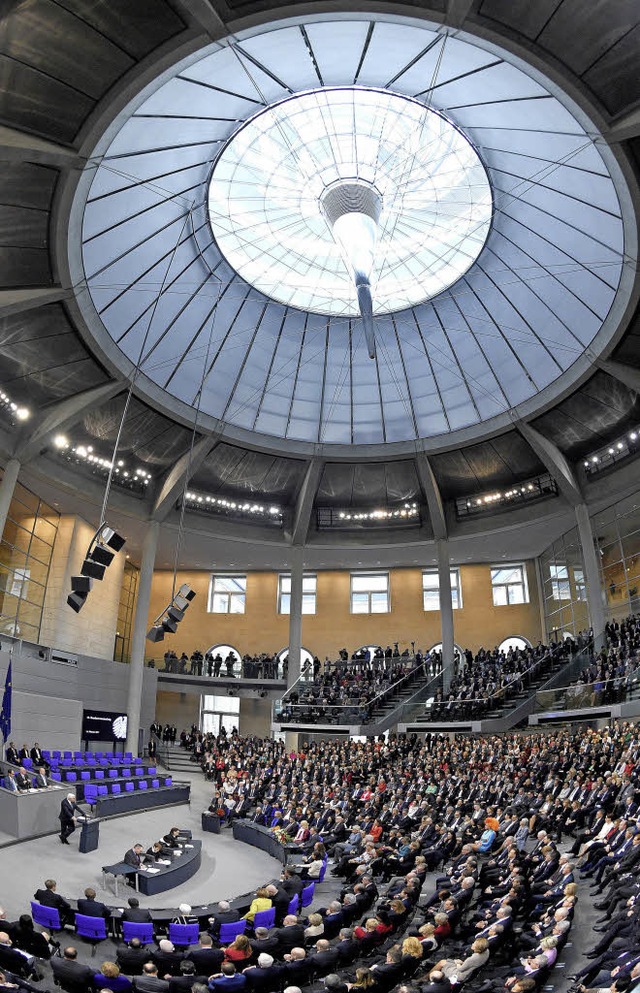 Volles Haus: Bundesversammlung in Berlin  | Foto: dpa