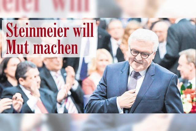 Neuer Bundespräsident: Steinmeier will Mut machen