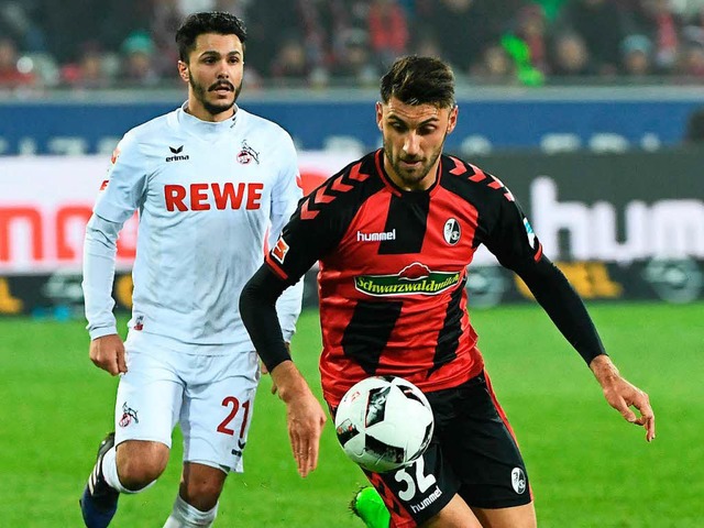 Oft vor  den Klner Kickern  am Ball: Vincenzo Grifo (rechts)    | Foto: Keller