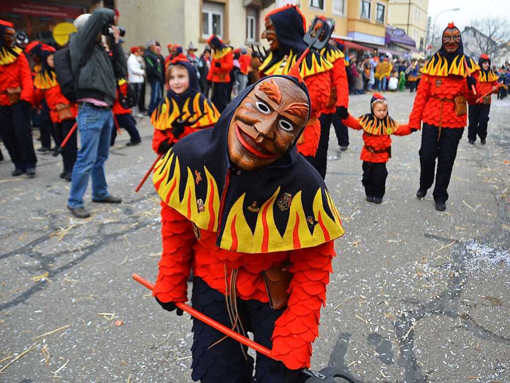 Impressionen vom Jubilumsumzug am Sonntag: Narrenzunft Kollnau