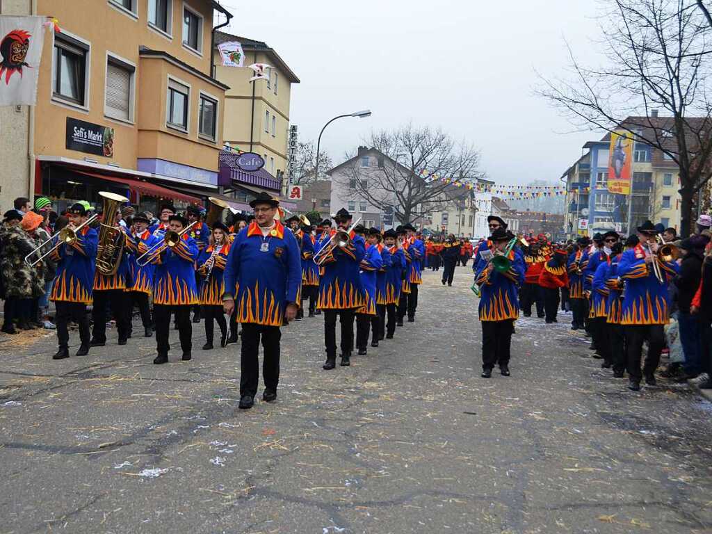 Impressionen vom Jubilumsumzug am Sonntag: Musikkapelle Kollnau