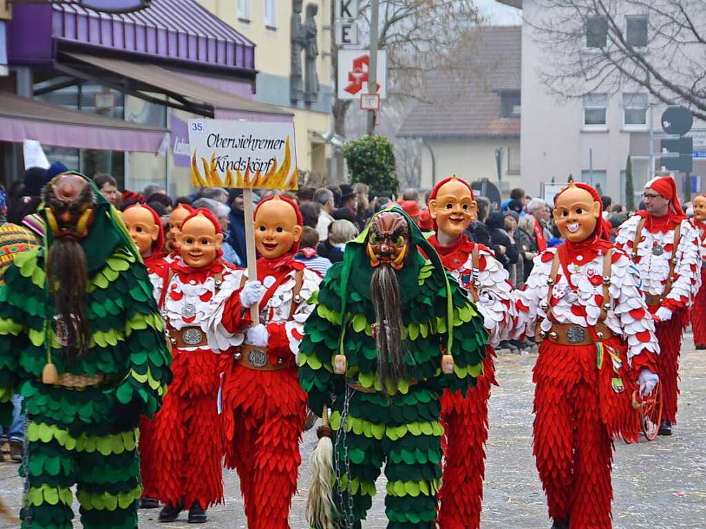 Impressionen vom Jubilumsumzug am Sonntag: Oberrieder Narrenzunft und Oberwiehre Kindskpf