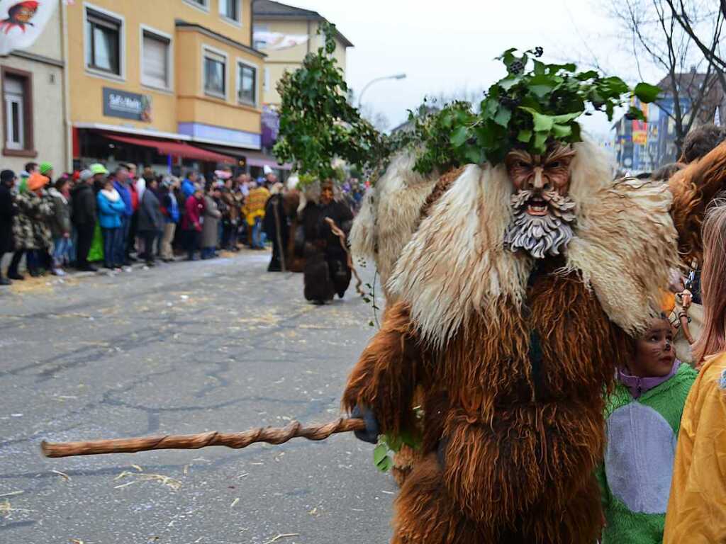 Impressionen vom Jubilumsumzug am Sonntag: Wilde Mnner Waldkirch