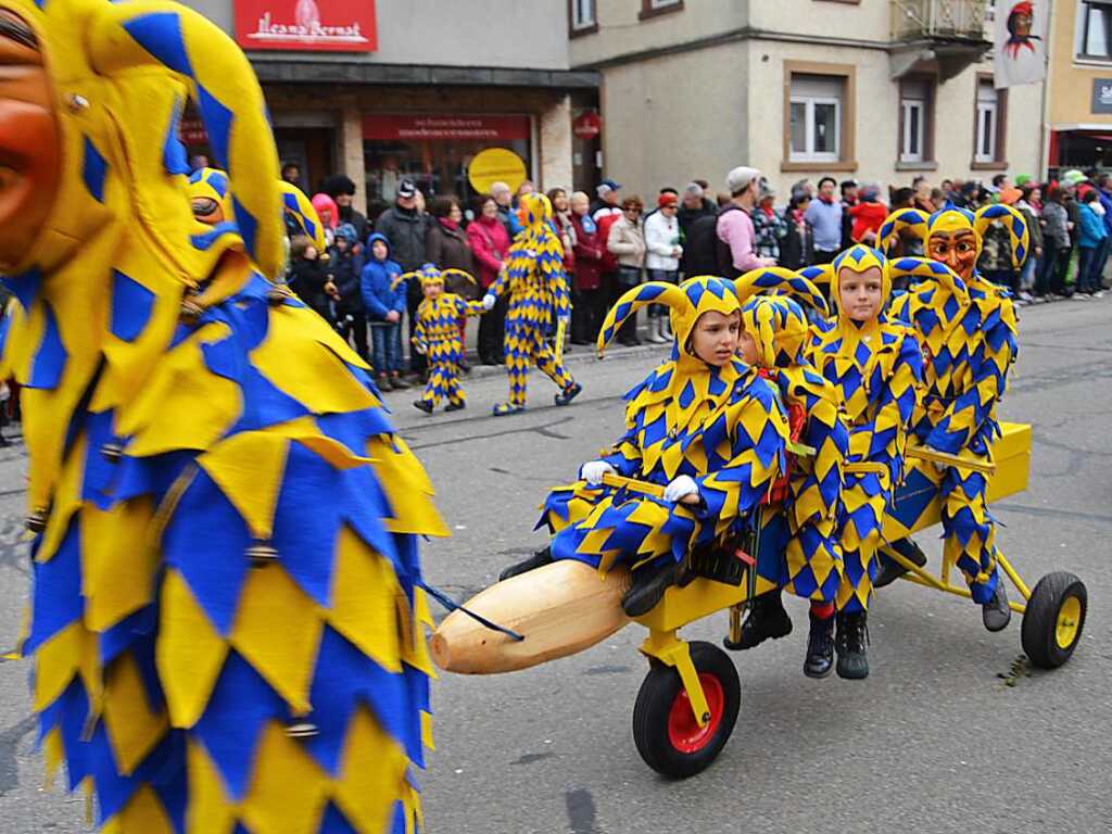 Impressionen vom Jubilumsumzug am Sonntag: Bajasse der Krakeelia Waldkirch