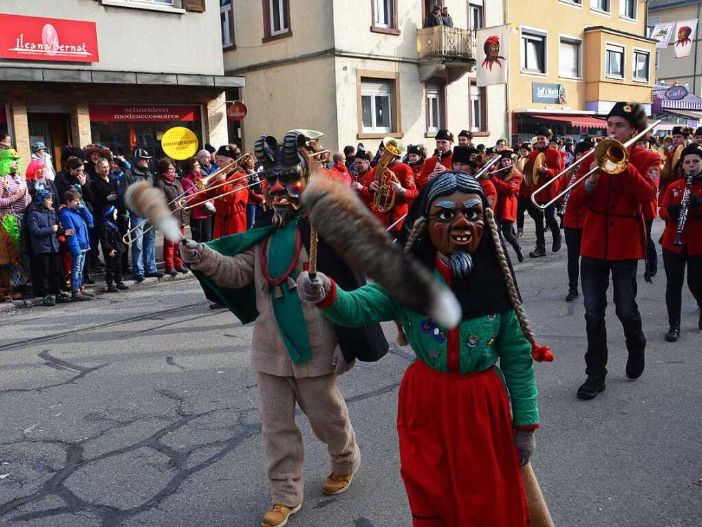 Impressionen vom Jubilumsumzug am Sonntag: Narrenzunft Schonach