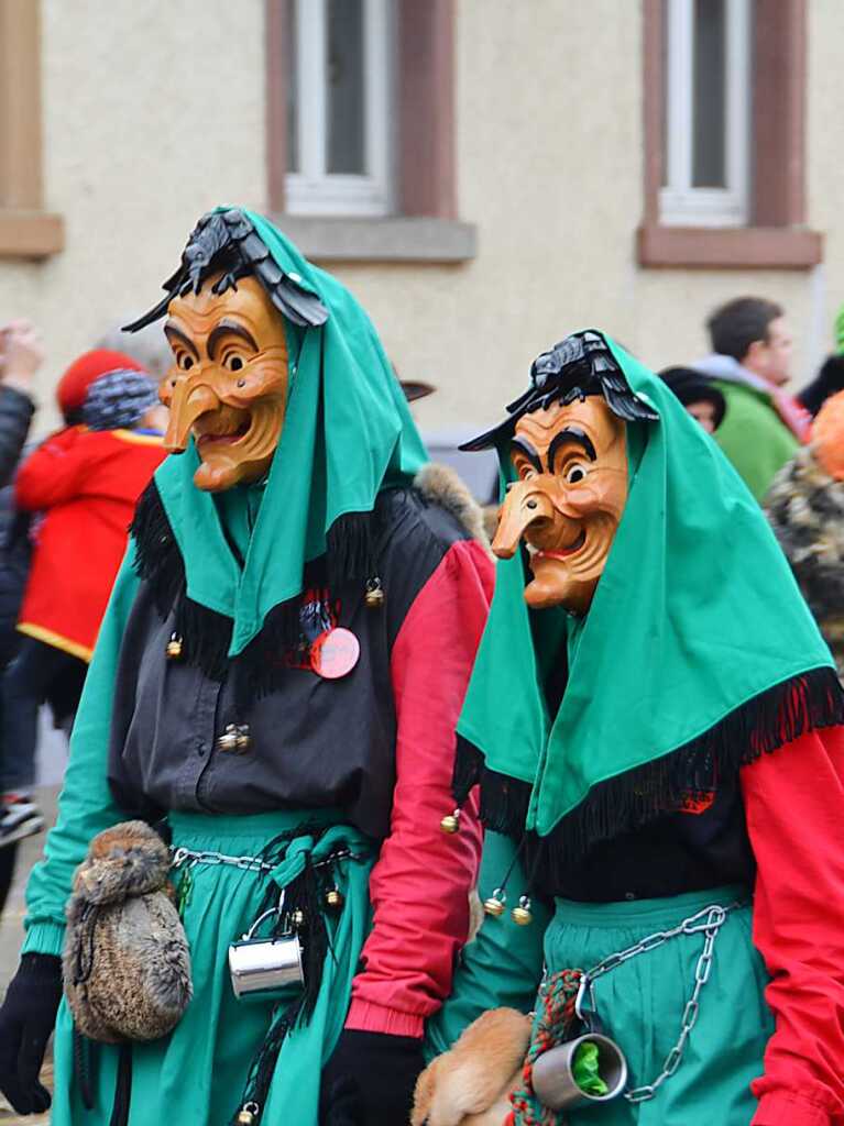 Impressionen vom Jubilumsumzug am Sonntag: Steinkrhenhexen Kollnau