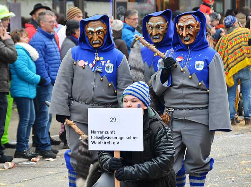 Impressionen vom Jubilumsumzug am Sonntag: Felsenwsserliegeischter Waldkirch