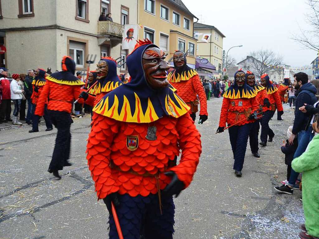 Impressionen vom Jubilumsumzug am Sonntag: Narrenzunft Kollnau