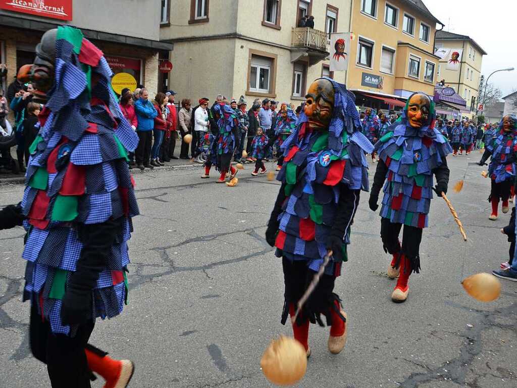 Impressionen vom Jubilumsumzug am Sonntag: Bachdatscher Nordweil