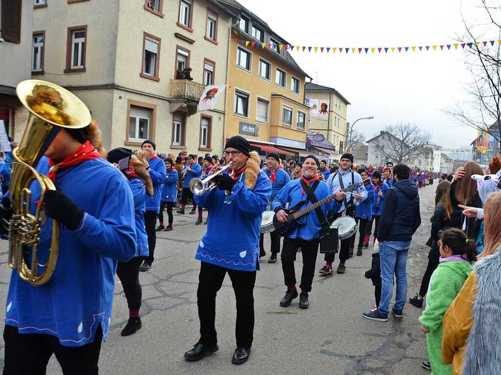 Impressionen vom Jubilumsumzug am Sonntag: Narrenzunft Kenzingen