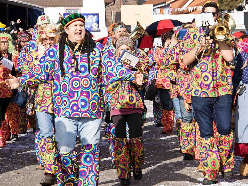 Festumzug zum 37. Kleggau Narrentreffen in Birkendorf