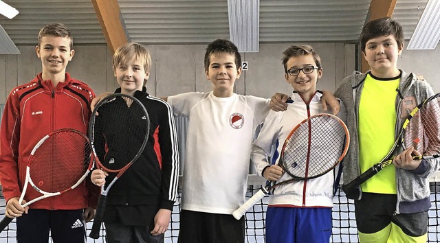Erfolgreiche Tennisspieler aus Waldkirch.   | Foto: Verein