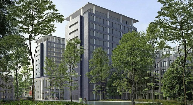 Der Neubau soll auch das St Alban-Quartier aufwerten.   | Foto: Visualisierung: Hezog &amp; der Meuron