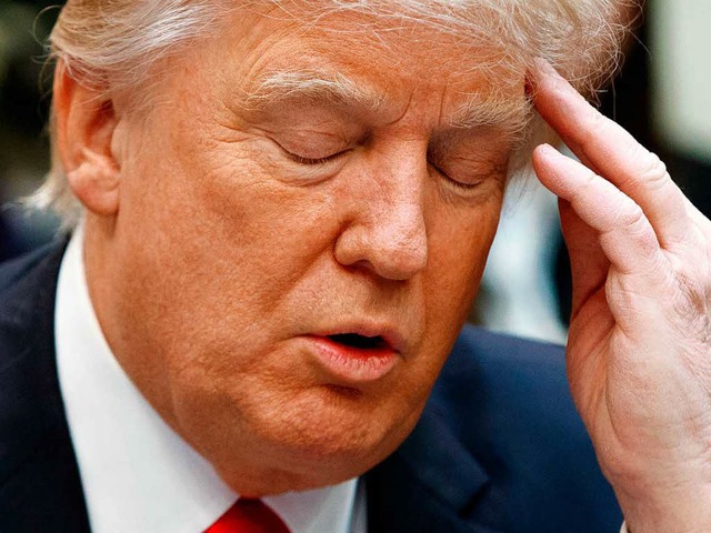 Dem Prsidenten Trump bereiten gerade mehrere Probleme Kopfzerbrechen  | Foto: dpa