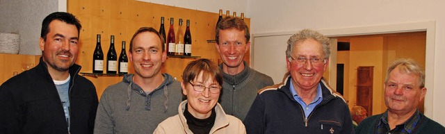 Der neue Vorstand des Vereins fr Wein... Lehman und Alfred Wendle (von links)   | Foto: SEDLAK