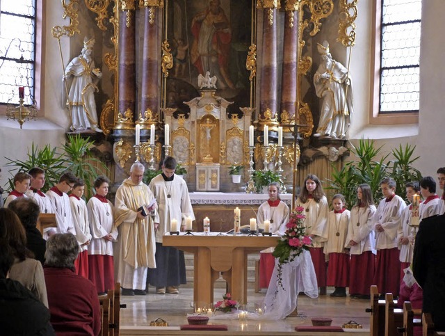 Die katholische Kirchengemeinde St. Ma...n Oberbiederbach feierte Patrozinium.   | Foto: Berthold Meier