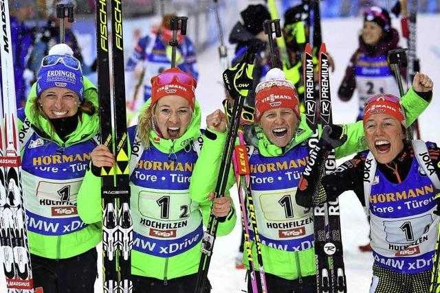 Dahlmeier krnt ihre Festspiele mit einer weiteren Goldmedaille