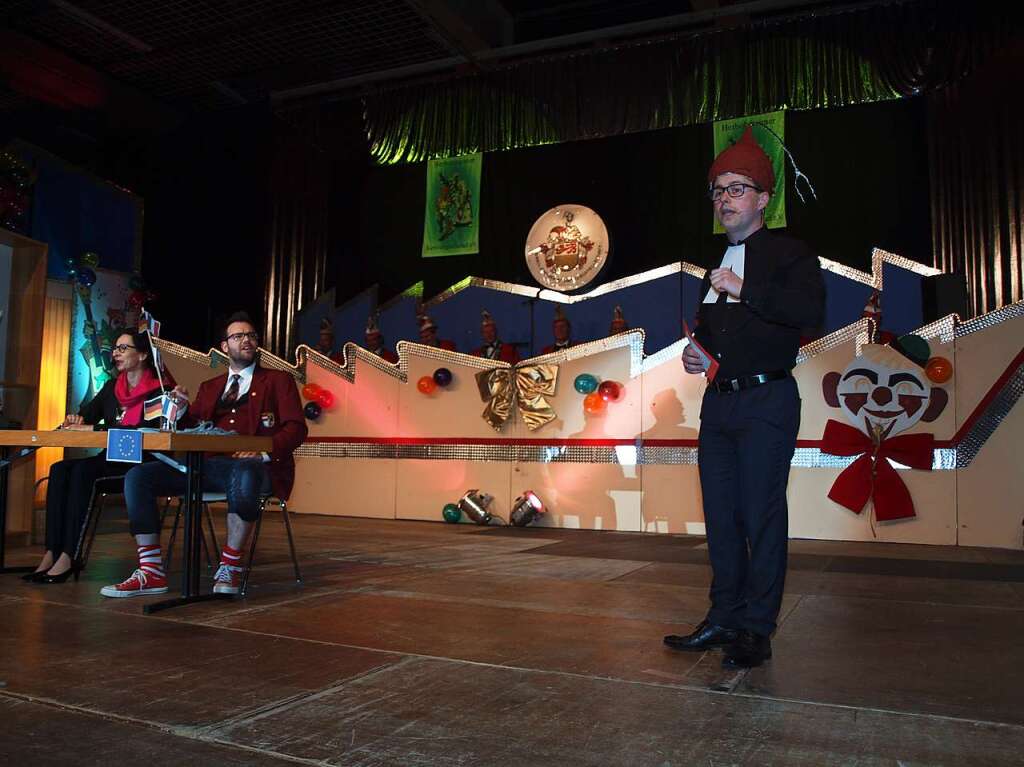 Sebastian Berblinger, Jan Reinbold und Ute Herrmann-Glckle von der Stadtmusik