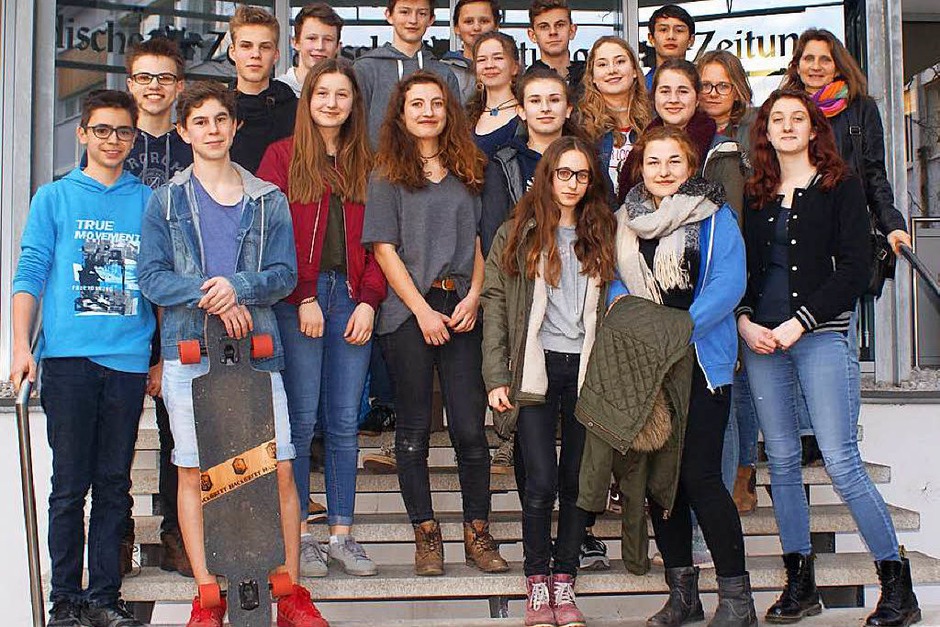 Klasse 9b des Theodor-Heuss-Gymnasiums aus Freiburg (Foto: Alice Bühler) Klasse 9b des Theodor-Heuss-Gymnasiums aus Freiburg (Foto: Alice Bühler)