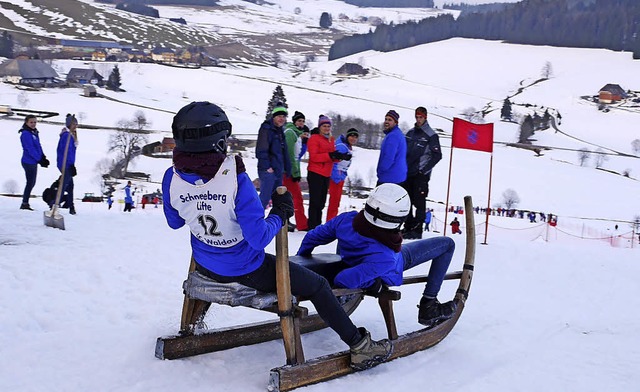 In flotter Fahrt zu Tal in Waldau   | Foto: Felix Mark