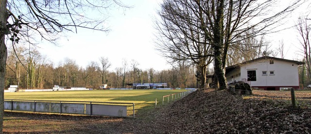 Die Sportanlagen des SV Burkheim liege...heinwald und im berschwemmungsgebiet.  | Foto: Herbert Trogus