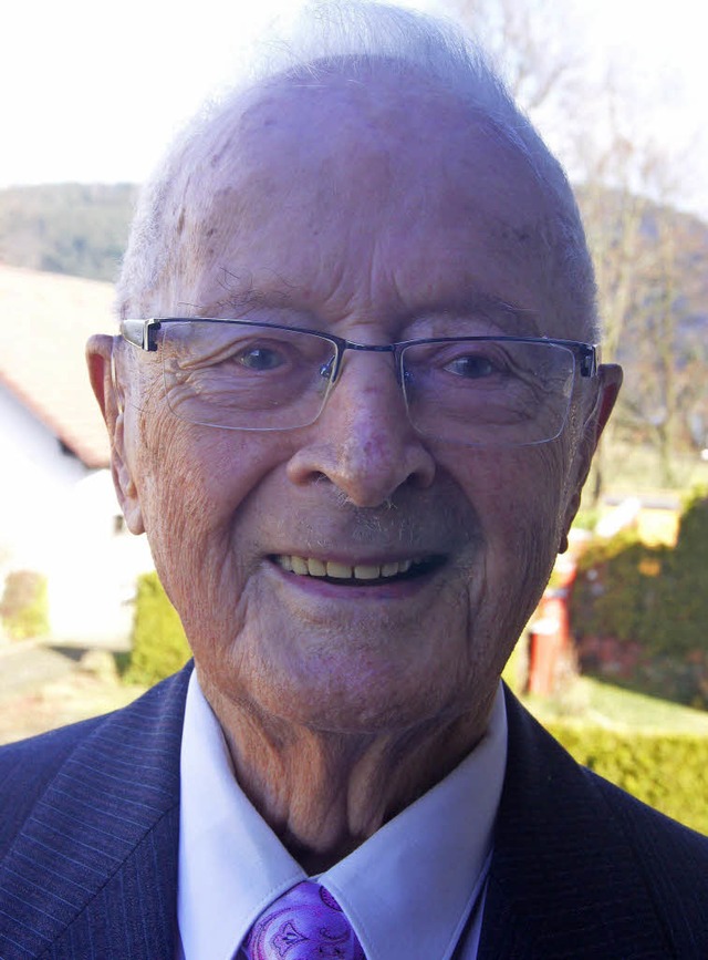 Hermann Meier wird heute 95 Jahre alt.  | Foto: Roland Gutjahr