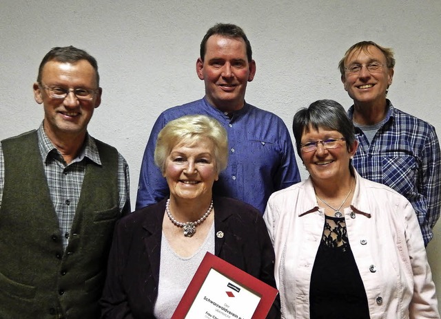 Vernderungen beim Schwarzwaldverein S...Stterlin sowie Rechner Matthias Rive   | Foto: Ma