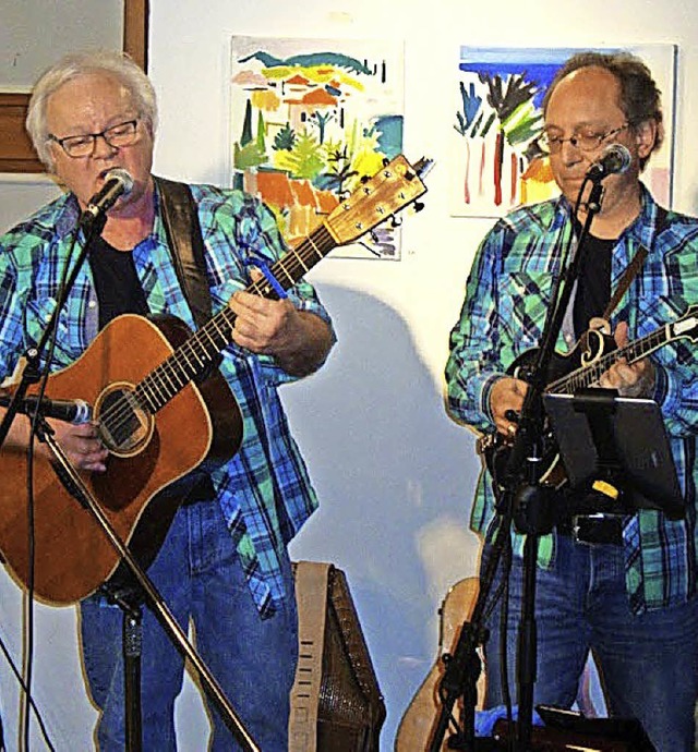 Die Country Pickers machen seit den 19... Hanspeter Gasser und Paolo Dettwiler   | Foto: Lena Steinbauer