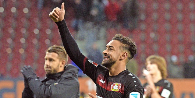Der Leverkusener Karim Bellarabi hat e...ichte der Fuball-Bundesliga erzielt.   | Foto: DPA