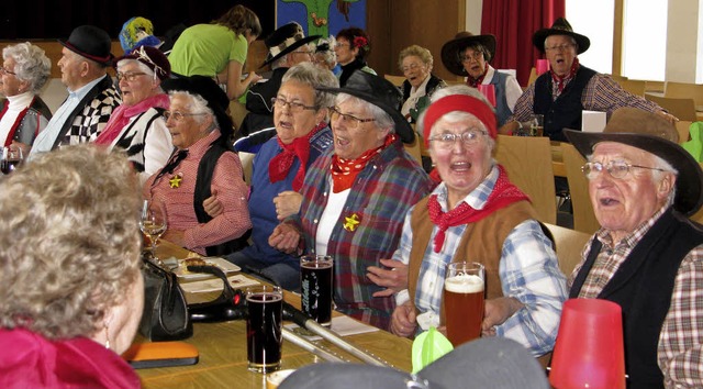 ber allem stand die Freude, sich einm...u singen, zu lachen und zu schwtzen.   | Foto: Ulrike Spiegelhalter