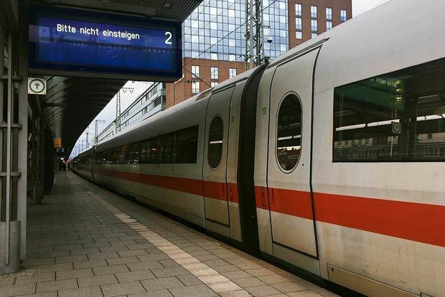 Reisende am Freiburger Hauptbahnhof reagieren weitgehend gelassen auf Zugausflle