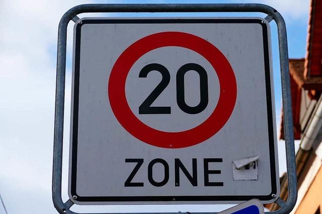 Zone-20-Bereich und Fugngerzone werden ausgeweitet