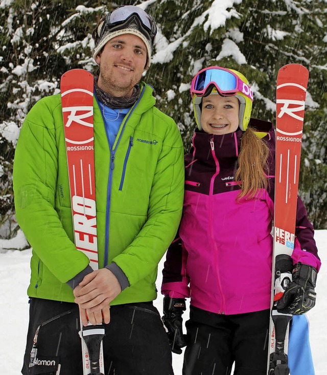 <BZ-FotoAnlauf>Skiclub Mnstertal:</BZ...ister Moritz Gutmann und Janina Franz   | Foto: Konrad Ruh
