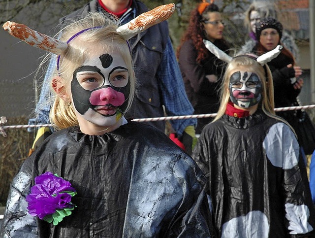 In Murg geht bei der Fasnacht erst einmal  der Narrensamen  tierisch ab ...  | Foto: Brigitte Chymo