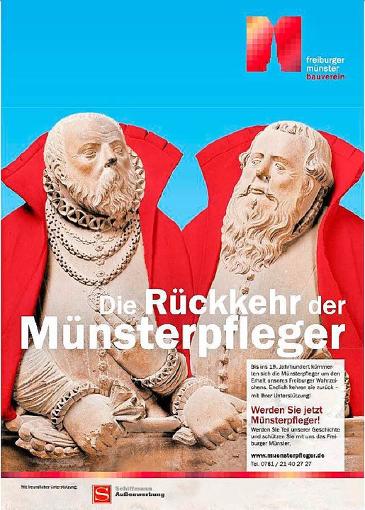 Mit diesem Plakat wird fr die Aktion &#8222;Mnsterpfleger&#8220; geworben.  | Foto: bz
