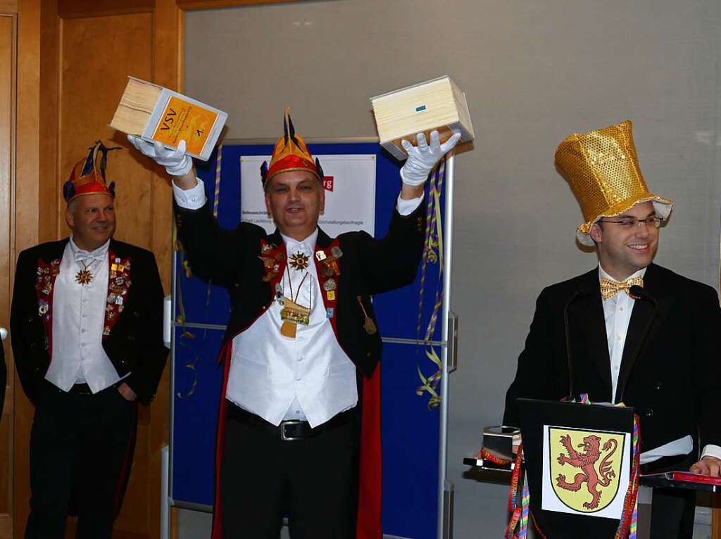 Hoch her ging es bei der Brgermeisterabsetzung im Laufenburger Rathaus.