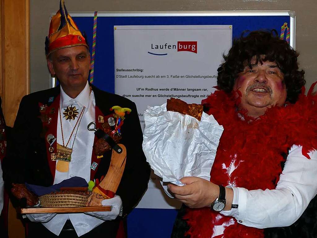 Hoch her ging es bei der Brgermeisterabsetzung im Laufenburger Rathaus.