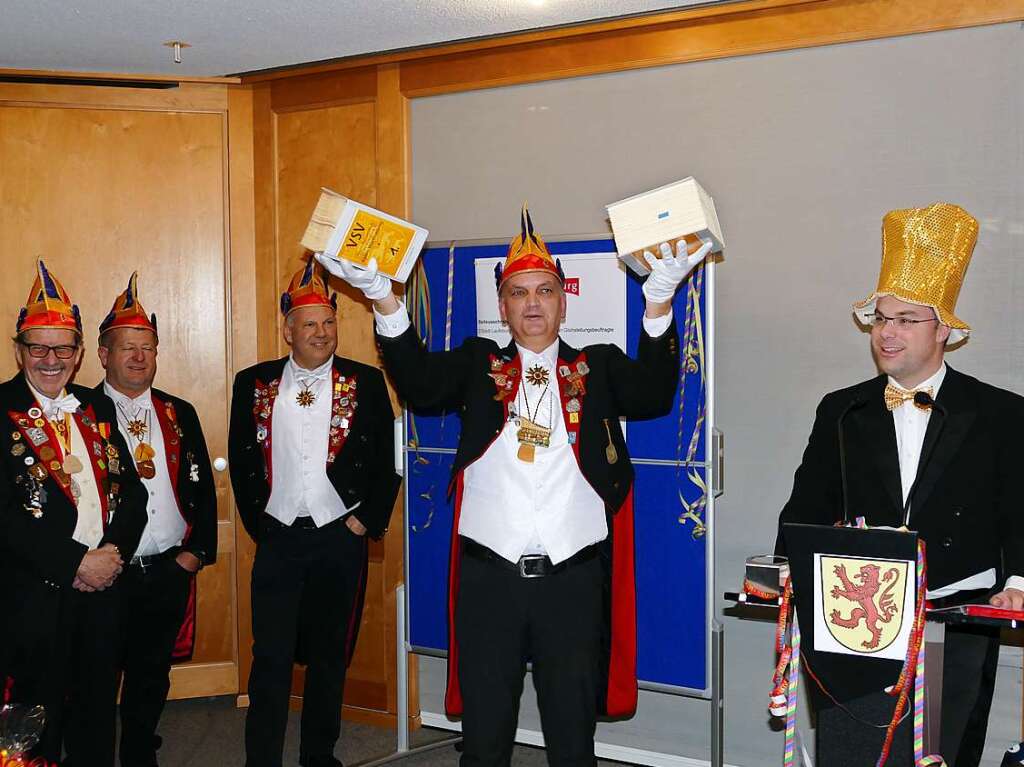 Hoch her ging es bei der Brgermeisterabsetzung im Laufenburger Rathaus.