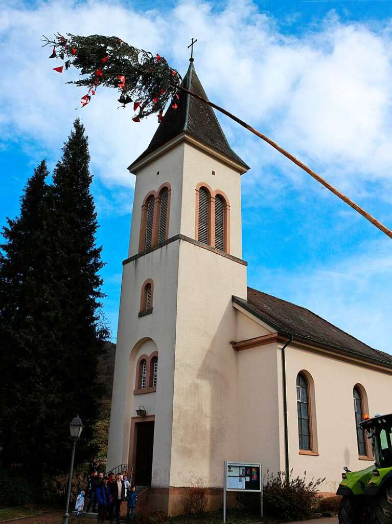 Narrenbaumstellen in Waldkirch.