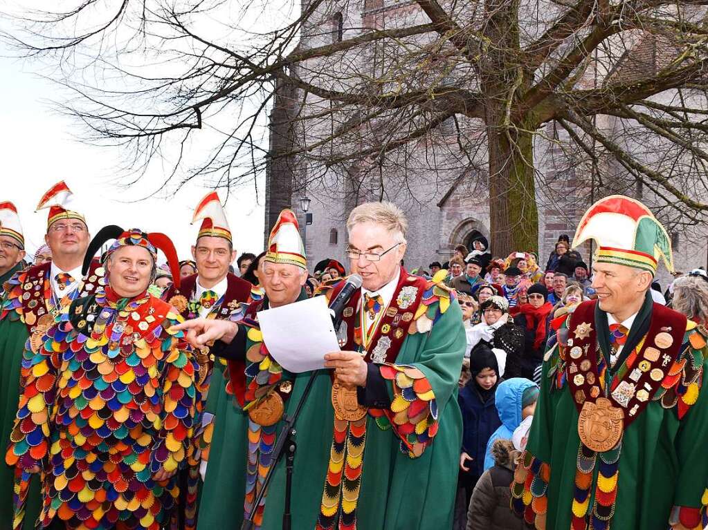 Rathausstrmung in Breisach.