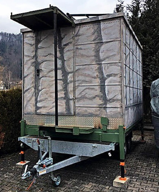 Eine Kandelhexe ohne Kandelfelsen wre...de der &#8222;Felsen&#8220; erneuert.   | Foto: Verein