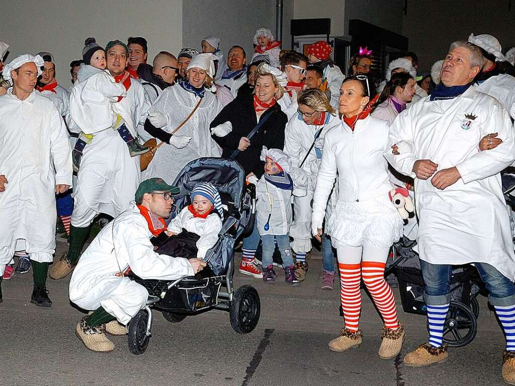 Tolle Stimmung herrschte beim Hemdglunkerumzug in Wyhl.